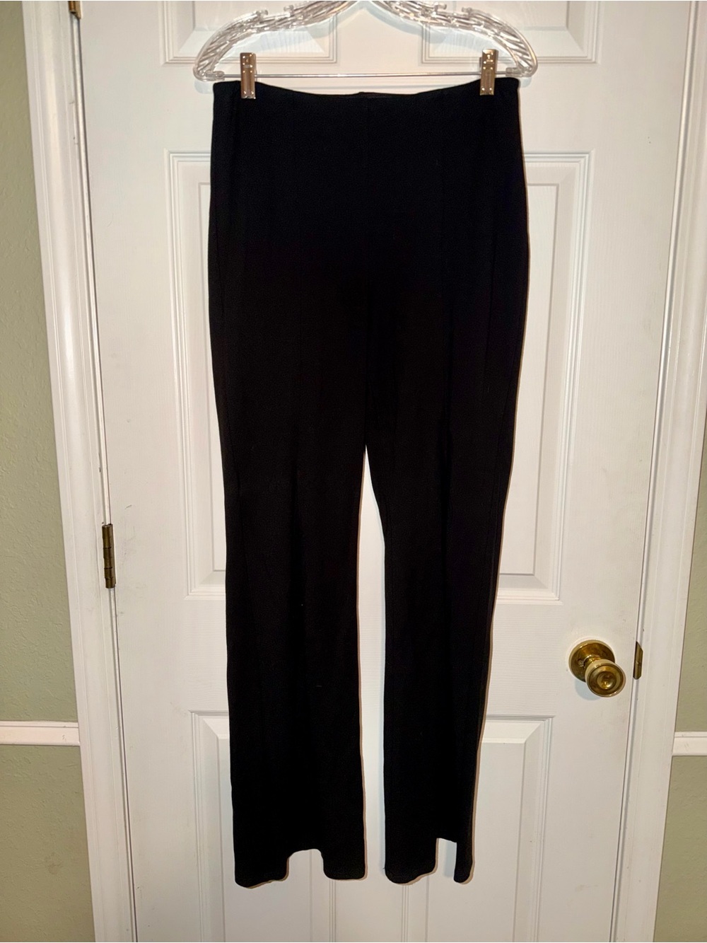 Lyssé Elysse Straight Leg Ponte Pants Black Size M Style 2011 High Waist